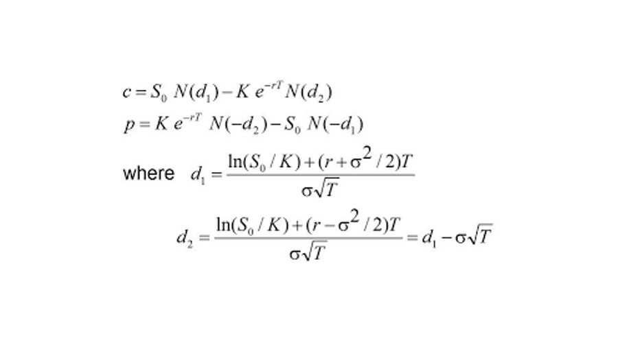 معادلة البلاك شولز